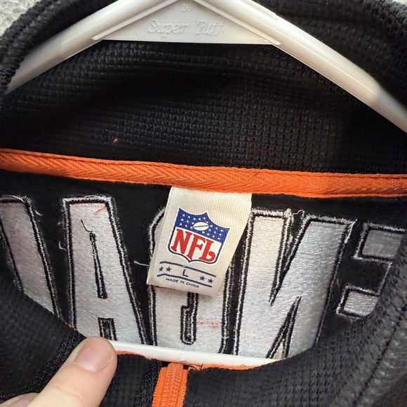 Cincinnati Bengals Sweatshirt Adult Large Black Heavyweight 1/4 Zip Pullover NEW - Picture 7 of 12